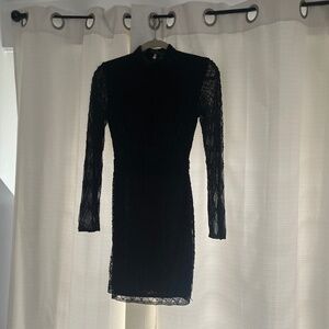 Women’s long sleeve short beaded dress